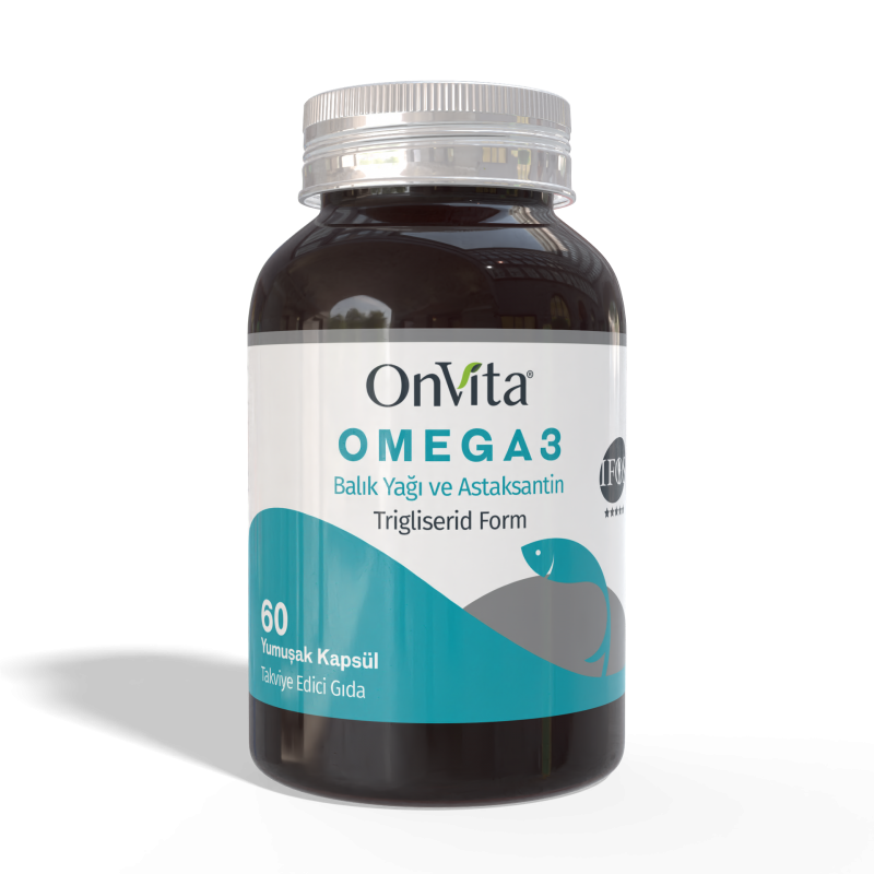Omega 3 Balık Yağı ve Astaksantin, Tirgliserid Form 30 Yumuşak Kapsül