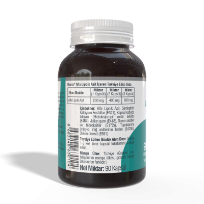 Alfa Lipoik Asit 200 Mg 90 Kapsül