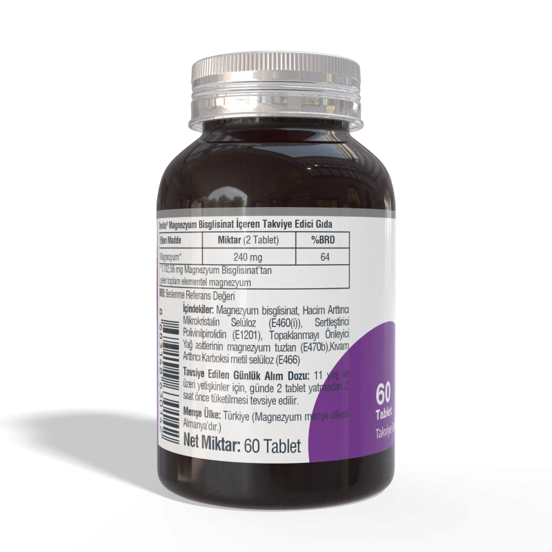 Magnezyum Bisglisinat 120 Mg