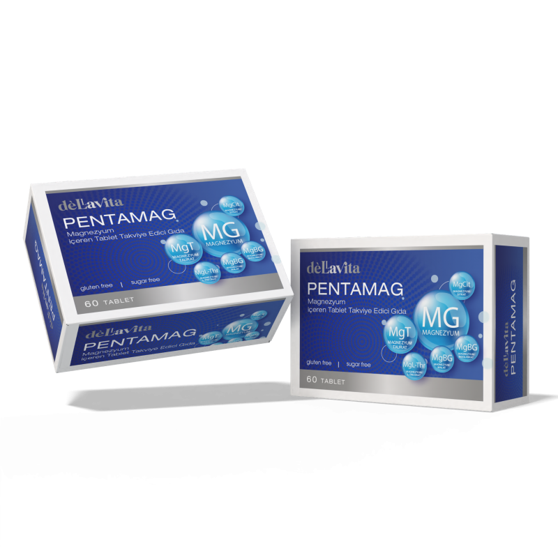 Dellavita Pentamag (5-Magnezyum Kompleksi), 60 Tablet