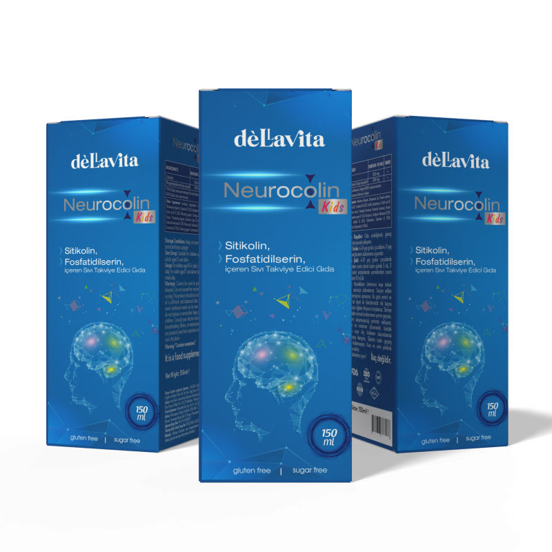 Dellavita Neurocolin Kids, 150ml Sitikolin Şurup