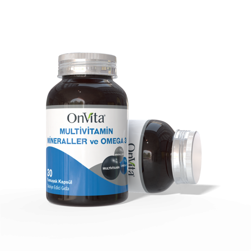 Omega 3 ve Multivitamin Mineraller, 30 Yumuşak Kapsül