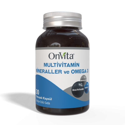 Omega 3 ve Multivitamin Mineraller, 30 Yumuşak Kapsül